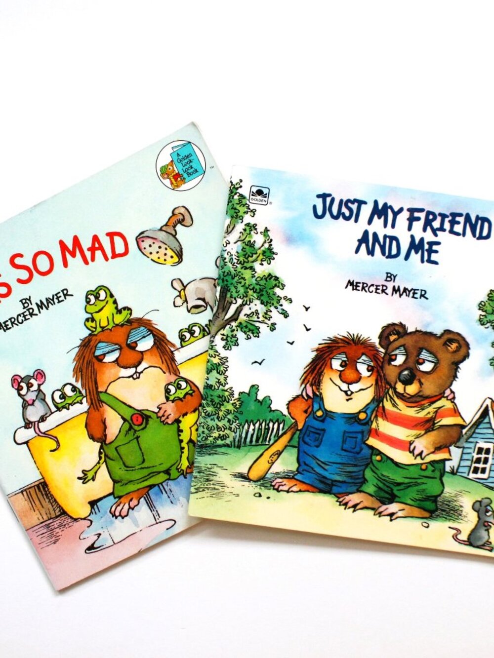 Lil Critter Series Books Mercer Mayer "I Was So Mad" & "Just My Friend and Me"